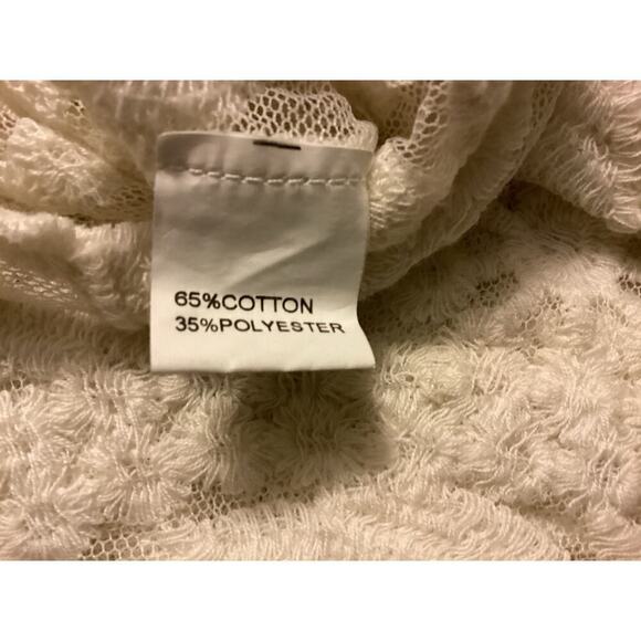 Simply Couture fairy Sheer Long Sleeve Floral Embroidered BohoTop, Womens L - Picture 10 of 10